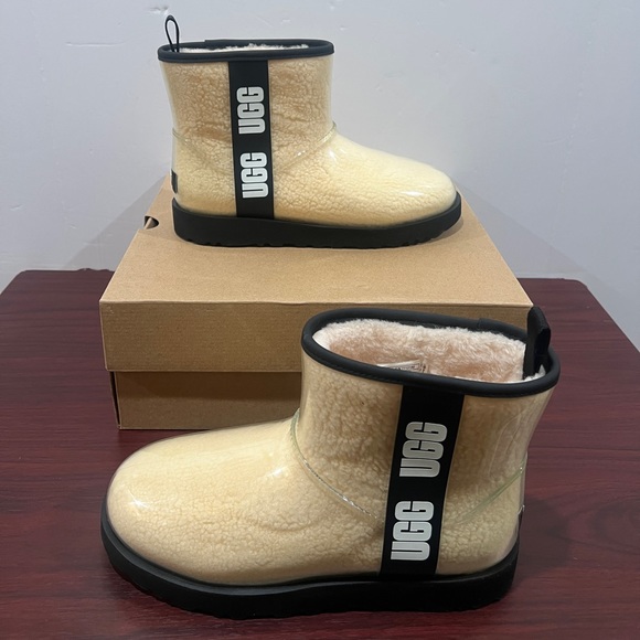 Ugg, Women, Classic Clear Mini, 1113190, Cream & Black - Picture 3 of 13